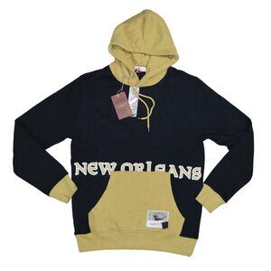Mitchell & Ness New Orleans Saints NFL Throwbacks Hoodie Men's Sweatshirt NWT